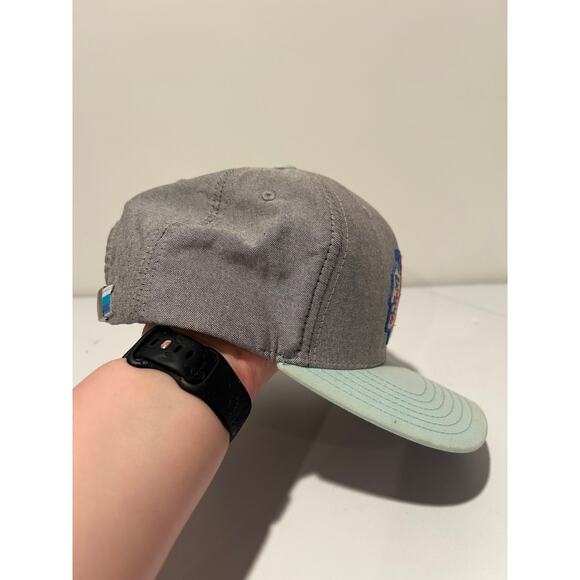 Chicago Blackhawks Hat Cap Strap Back Gray NHL Hockey American Needle Mens - Picture 5 of 7